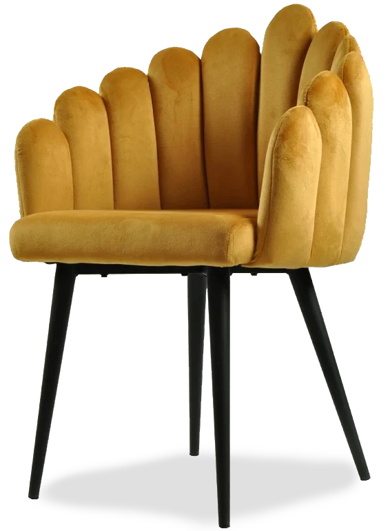 mobiliario-contract-sillon devin metal tapizado velvet amarillo 7